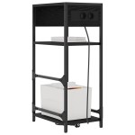 vidaXL Dulap de noapte Stejar negru 40 x 27 x 76 cm Lemn compozit vidaXL Dulap de noapte Stejar negru 40 x 27 x 76 cm Lemn compozit