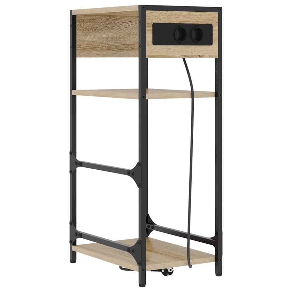 vidaXL Dulap de noapte Stejar sonoma 40 x 27 x 76 cm Lemn compozit