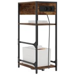 vidaXL Dulap de noapte Stejar afumat 40 x 27 x 76 cm Lemn compozit vidaXL Dulap de noapte Stejar afumat 40 x 27 x 76 cm Lemn compozit