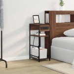 vidaXL Dulap de noapte Stejar brun 40 x 27 x 76 cm Lemn compozit vidaXL Dulap de noapte Stejar brun 40 x 27 x 76 cm Lemn compozit