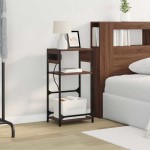 vidaXL Dulap de noapte Stejar brun 40 x 27 x 76 cm Lemn compozit vidaXL Dulap de noapte Stejar brun 40 x 27 x 76 cm Lemn compozit