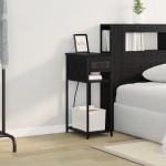 vidaXL Dulap de noapte Stejar negru 28.1 x 40.9 x 75 cm Lemn compozit vidaXL Dulap de noapte Stejar negru 28.1 x 40.9 x 75 cm Lemn compozit