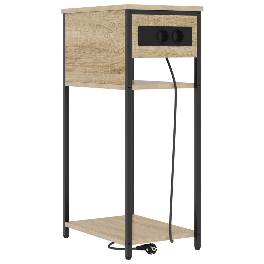 vidaXL Dulap de noapte Stejar sonoma 28.1 x 40.9 x 75 cm Lemn compozit