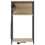 vidaXL Dulap de noapte Stejar sonoma 28.1 x 40.9 x 75 cm Lemn compozit vidaXL Dulap de noapte Stejar sonoma 28.1 x 40.9 x 75 cm Lemn compozit