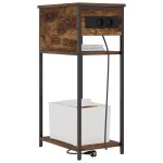 vidaXL Dulap de noapte Stejar afumat 28.1 x 40.9 x 75 cm Lemn compozit vidaXL Dulap de noapte Stejar afumat 28.1 x 40.9 x 75 cm Lemn compozit
