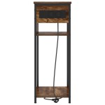 vidaXL Dulap de noapte Stejar afumat 28.1 x 40.9 x 75 cm Lemn compozit vidaXL Dulap de noapte Stejar afumat 28.1 x 40.9 x 75 cm Lemn compozit
