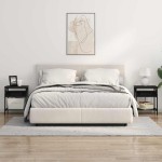 vidaXL Dulap de noapte Stejar negru 38 x 30 x 48 cm Lemn compozit