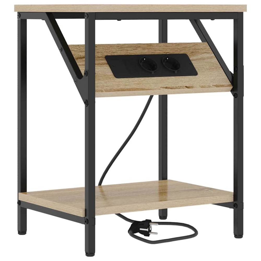 vidaXL Dulap de noapte Stejar sonoma 38 x 30 x 48 cm Lemn compozit