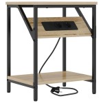 vidaXL Dulap de noapte Stejar sonoma 38 x 30 x 48 cm Lemn compozit vidaXL Dulap de noapte Stejar sonoma 38 x 30 x 48 cm Lemn compozit