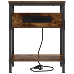vidaXL Dulap de noapte Stejar afumat 38 x 30 x 48 cm Lemn compozit vidaXL Dulap de noapte Stejar afumat 38 x 30 x 48 cm Lemn compozit