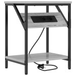 vidaXL Dulap de noapte sonoma gri 38 x 30 x 48 cm Lemn compozit vidaXL Dulap de noapte sonoma gri 38 x 30 x 48 cm Lemn compozit