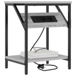 vidaXL Dulap de noapte sonoma gri 38 x 30 x 48 cm Lemn compozit vidaXL Dulap de noapte sonoma gri 38 x 30 x 48 cm Lemn compozit