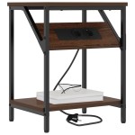 vidaXL Dulap de noapte Stejar brun 38 x 30 x 48 cm Lemn compozit vidaXL Dulap de noapte Stejar brun 38 x 30 x 48 cm Lemn compozit