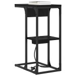 vidaXL Noptieră Stejar negru 41.5 x 26 x 60.5 cm Lemn compozit