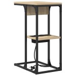 vidaXL Noptieră Sonoma oak 41.5 x 26 x 60.5 cm Lemn compozit