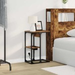 vidaXL Noptieră Stejar fumuriu 41.5 x 26 x 60.5 cm Lemn compozit