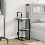 vidaXL Noptieră Gri sonoma 41.5 x 26 x 60.5 cm Lemn compozit