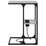 vidaXL Noptieră Gri sonoma 41.5 x 26 x 60.5 cm Lemn compozit
