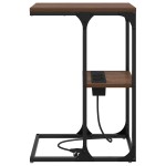 vidaXL Noptieră Stejar 41.5 x 26 x 60.5 cm Lemn compozit