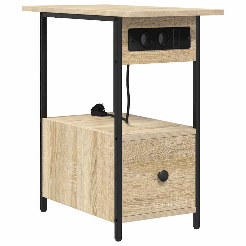 vidaXL Dulap de noapte Stejar sonoma 60 x 30 x 61 cm Lemn compozit