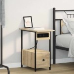 vidaXL Dulap de noapte Stejar sonoma 60 x 30 x 61 cm Lemn compozit vidaXL Dulap de noapte Stejar sonoma 60 x 30 x 61 cm Lemn compozit