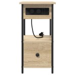 vidaXL Dulap de noapte Stejar sonoma 60 x 30 x 61 cm Lemn compozit vidaXL Dulap de noapte Stejar sonoma 60 x 30 x 61 cm Lemn compozit