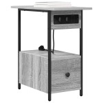 vidaXL Dulap de noapte sonoma gri 60 x 30 x 61 cm Lemn compozit vidaXL Dulap de noapte sonoma gri 60 x 30 x 61 cm Lemn compozit