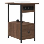 vidaXL Dulap de noapte Stejar brun 60 x 30 x 61 cm Lemn compozit vidaXL Dulap de noapte Stejar brun 60 x 30 x 61 cm Lemn compozit