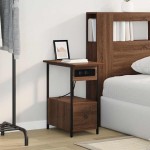 vidaXL Dulap de noapte Stejar brun 60 x 30 x 61 cm Lemn compozit vidaXL Dulap de noapte Stejar brun 60 x 30 x 61 cm Lemn compozit