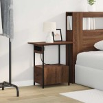 vidaXL Dulap de noapte Stejar brun 60 x 30 x 61 cm Lemn compozit vidaXL Dulap de noapte Stejar brun 60 x 30 x 61 cm Lemn compozit