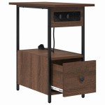 vidaXL Dulap de noapte Stejar brun 60 x 30 x 61 cm Lemn compozit vidaXL Dulap de noapte Stejar brun 60 x 30 x 61 cm Lemn compozit