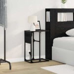 vidaXL Noptieră Stejar negru 41.5 x 26 x 60.5 cm Lemn compozit