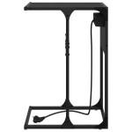 vidaXL Noptieră Stejar negru 41.5 x 26 x 60.5 cm Lemn compozit