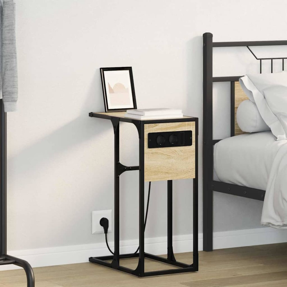vidaXL Noptieră Stejar sonoma 41.5 x 26 x 60.5 cm Lemn compozit