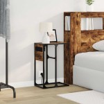 vidaXL Noptieră Stejar afumat 41.5 x 26 x 60.5 cm Lemn compozit