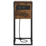 vidaXL Noptieră Stejar afumat 41.5 x 26 x 60.5 cm Lemn compozit