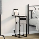vidaXL Noptieră sonoma gri 41.5 x 26 x 60.5 cm Lemn compozit