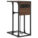 vidaXL Noptieră Stejar brun 41.5 x 26 x 60.5 cm Lemn compozit