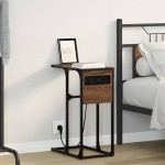 vidaXL Noptieră Stejar brun 41.5 x 26 x 60.5 cm Lemn compozit