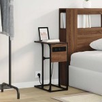 vidaXL Noptieră Stejar brun 41.5 x 26 x 60.5 cm Lemn compozit