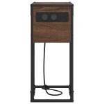 vidaXL Noptieră Stejar brun 41.5 x 26 x 60.5 cm Lemn compozit