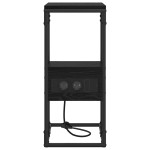 vidaXL Noptieră Stejar negru 41.5 x 26 x 60.5 cm Lemn compozit vidaXL Noptieră Stejar negru 41.5 x 26 x 60.5 cm Lemn compozit
