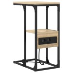 vidaXL Noptieră Stejar sonoma 41.5 x 26 x 60.5 cm Lemn compozit vidaXL Noptieră Stejar sonoma 41.5 x 26 x 60.5 cm Lemn compozit