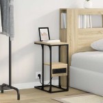 vidaXL Noptieră Stejar sonoma 41.5 x 26 x 60.5 cm Lemn compozit vidaXL Noptieră Stejar sonoma 41.5 x 26 x 60.5 cm Lemn compozit