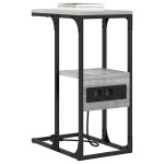 vidaXL Dulap de noapte sonoma gri 41.5 x 26 x 60.5 cm Lemn compozit