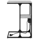 vidaXL Dulap de noapte sonoma gri 41.5 x 26 x 60.5 cm Lemn compozit