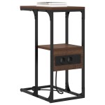 vidaXL Dulap de noapte Stejar brun 41.5 x 26 x 60.5 cm Lemn compozit vidaXL Dulap de noapte Stejar brun 41.5 x 26 x 60.5 cm Lemn compozit