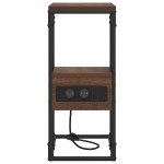 vidaXL Dulap de noapte Stejar brun 41.5 x 26 x 60.5 cm Lemn compozit vidaXL Dulap de noapte Stejar brun 41.5 x 26 x 60.5 cm Lemn compozit