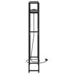 vidaXL Tăblie de depozitare cu raft Stejar negru 75 cm Lemn compozit