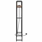 vidaXL Tăblie de depozitare cu raft Stejar afumat 75 cm Lemn compozit